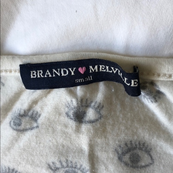 Brandy Melville Eyes Halter Top + Stickers - Picture 3 of 3